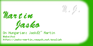 martin jasko business card